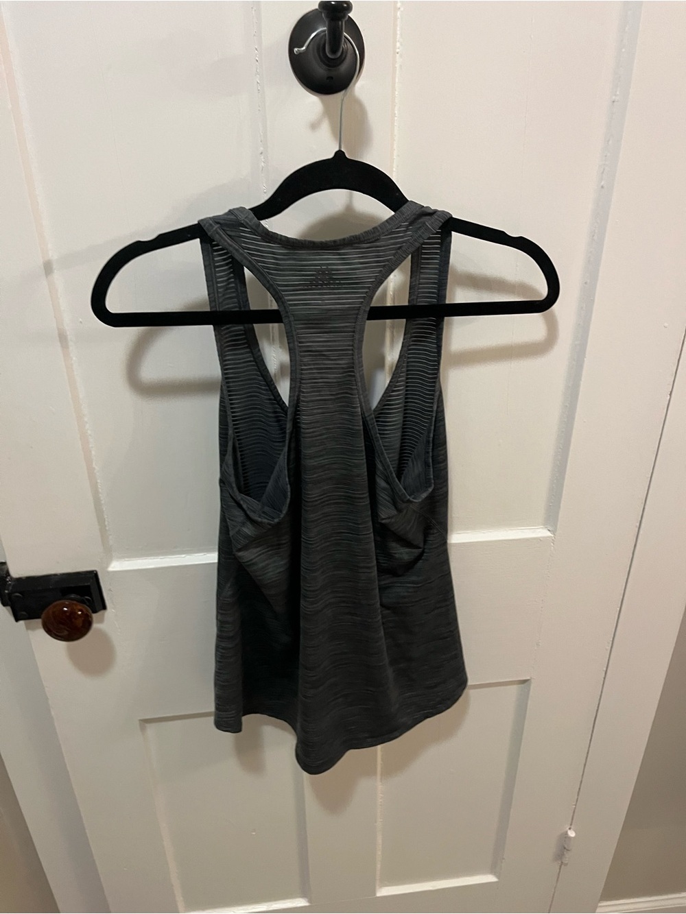 Athleta Gray Razor Back Tank Top Size Small - Picture 5 of 8